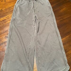 Wide Leg Drawstring Pants in light brown